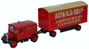 Oxford Diecast 76SST007 Scammell Showtrac & Dodgem Trailer Arnold  - 1:76 Scale