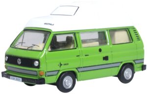 Oxford Diecast 76T25011 VW T25 Camper Liana Green  - 1:76 Scale