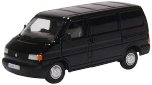 Oxford Diecast 76T4004 VW T4 Van Black  - 1:76 Scale