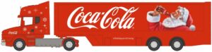 Oxford Diecast 76TCAB012CC Scania T Cab Box Trailer Coca Cola New Xmas Livery - 1:76 Scale
