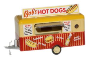 Oxford Diecast 76TR001 Mobile Trailer - Bob's Hot Dogs  - 1:76 Scale