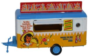 Oxford Diecast 76TR013 Mobile Trailer - Spicy Sanitas  - 1:76 Scale