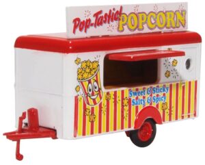 Oxford Diecast 76TR016 Popcorn Mobile Trailer  - 1:76 Scale