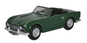 Oxford Diecast 76TR4002 Triumph TR4 - British Racing Green  - 1:76 Scale