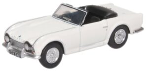 Oxford Diecast 76TR4003 Triumph TR4 New White  - 1:76 Scale