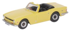 Oxford Diecast 76TR6001 Triumph TR6 - Mimosa Yellow  - 1:76 Scale