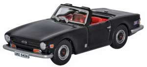 Oxford Diecast 76TR6004 Triumph TR6 Black  - 1:76 Scale