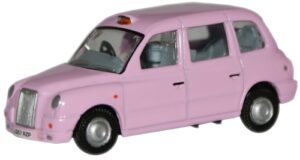 Oxford Diecast 76TX4005 TX4 Taxi - Pink  - 1:76 Scale