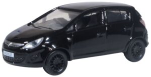 Oxford Diecast 76VC004 Vauxhall Corsa Black  - 1:76 Scale