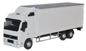 Oxford Diecast 76VOL01BL Volvo FH Box Lorry - White  - 1:76 Scale