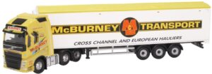 Oxford Diecast 76VOL4008 Volvo FH4  GXL Walkin Floor McBurney Trans  - 1:76 Scale