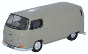 Oxford Diecast 76VW026 VW T2 Bay Window Van - Lt Grey  - 1:76 Scale