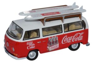 Oxford Diecast 76VW030CC VW T2 Bay Window - Coca Cola  - 1:76 Scale