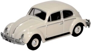 Oxford Diecast 76VWB008 VW Beetle Lotus White  - 1:76 Scale