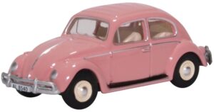 Oxford Diecast 76VWB011HK VW Beetle Pink - HK Registration  - 1:76 Scale