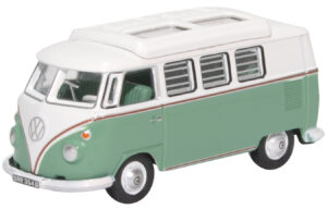Oxford Diecast 76VWS002 VW T1 Camper Turquoise/White  - 1:76 Scale