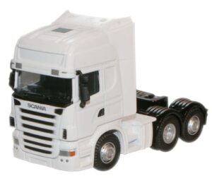 Oxford Diecast 76WHSCACAB Scania Cab - White  - 1:76 Scale