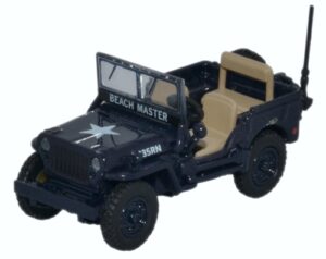 Oxford Diecast 76WMB001 Willys MB - Royal Navy  - 1:76 Scale