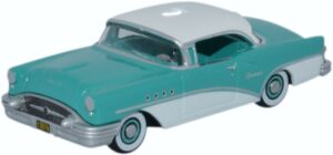 Oxford Diecast 87BC55001 Buick Century 1955 - Turquoise/Polo White  - 1:87 Scale