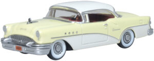 Oxford Diecast 87BC55008 Buick Century Yellow/White 1955 Condor Yellow/Dover White - 1:87 Scale