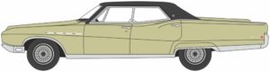 Oxford Diecast 87BE68001 Buick Electra 225 Ivory Gold Mist/Black 1968 - 1:87 Scale