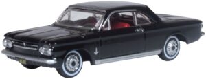 Oxford Diecast 87CH63004 Chevrolet Corvair Coupe 1963 Tuxedo Black  - 1:87 Scale