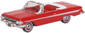Oxford Diecast 87CI61002 Chevrolet Impala 1961 Convertible Roman Re  - 1:87 Scale