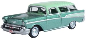 Oxford Diecast 87CN57006 Chevrolet Nomad Surf Green/Highland Green 1957 - 1:87 Scale