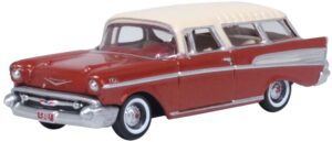 Oxford Diecast 87CN57008 Chevrolet Nomad Beige/Gold 1957 Adobe Beige/Sierra Gold - 1:87 Scale