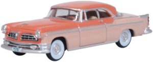 Oxford Diecast 87CNY55002 Chrysler New Yorker DeLuxe Coupe St. Regis Desert Sand/Canyon Tan 1955 - 1:87 Scale