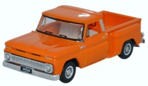 Oxford Diecast 87CP65002 Chevrolet Stepside Pick Up 1965 - Orange  - 1:87 Scale