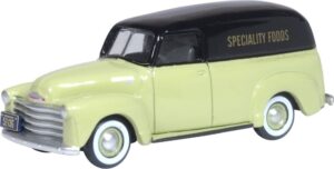 Oxford Diecast 87CV50004 Chevrolet Panel Van 1950 Speciality Foods  - 1:87 Scale