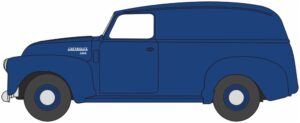 Oxford Diecast 87CV50006 Chevrolet Panel Van Mariner Blue 1950  - 1:87 Scale
