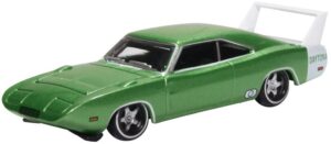 Oxford Diecast 87DD69003 Dodge Charger Daytona 1969 Bright Green/Wh  - 1:87 Scale