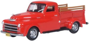 Oxford Diecast 87DP48001 Dodge B-1B Pick Up 1948 Truck Red  - 1:87 Scale