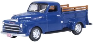 Oxford Diecast 87DP48006 Dodge B1B Pick Up 1948 Waterway Blue  - 1:87 Scale