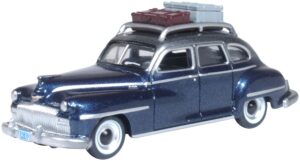 Oxford Diecast 87DS46004 DeSoto Suburban 1946-1948 Butterfly Blue/Crystal Grey - 1:87 Scale