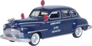 Oxford Diecast 87DS46005 DeSoto Suburban Junction City Ambulance 1946/8 - 1:87 Scale