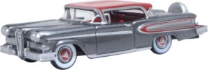 Oxford Diecast 87ED58008 Edsel Citation 1958 Silver Gray/Ember Red  - 1:87 Scale