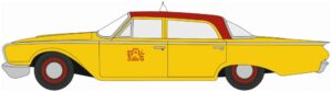 Oxford Diecast 87FF60003 Ford Fairline Sedan NYC Taxi 1960  - 1:87 Scale