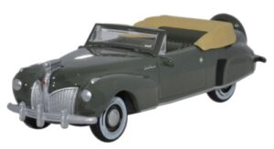 Oxford Diecast 87LC41003 Lincoln Continental 1941 - Pewter Grey  - 1:87 Scale