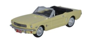 Oxford Diecast 87MU65004 Ford Mustang Conv 1965 - Springtime Yellow  - 1:87 Scale