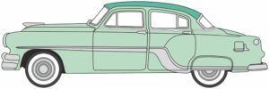 Oxford Diecast 87PC54005 Pontiac Chieftain 4 Door Shannon Green OXF 87PC54005 1954 - 1:87 Scale