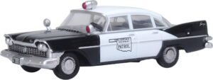 Oxford Diecast 87PS59001 Plymouth Savoy Sedan 1959 Oklahoma Highway Patrol - 1:87 Scale
