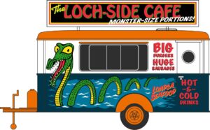 Oxford Diecast 87TR020 Mobile Trailer Loch Side Cafe  - 1:87 Scale