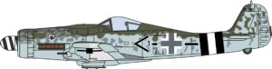 Oxford Diecast AC113S Focke Wulf 190D 600150 JG-4 - No Swastika Frankfurt am Rhein 1945 - 1:72 Scale