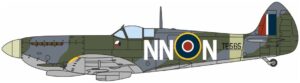 Oxford Diecast AC123 Spitfire IXE RAF No.310 (Czech) Sqn. Manston 1945 - 1:72 Scale