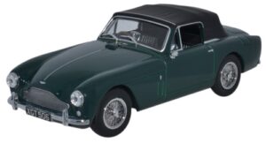 Oxford Diecast AMDB2002 Aston Martin DB2 Mk3 DHC Dk British Racing  - 1:43 Scale