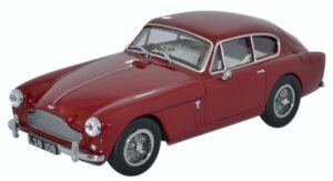 Oxford Diecast AMDB2003 Aston Martin DB2 MkIII Saloon - Peony Red  - 1:43 Scale