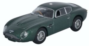 Oxford Diecast AMZ001 Aston Martin DB4GT Zagato 2 VEV Green Meta  - 1:43 Scale